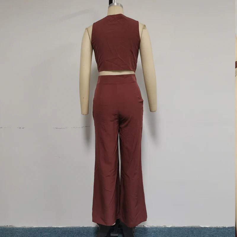 Conjunto Brun Élégant