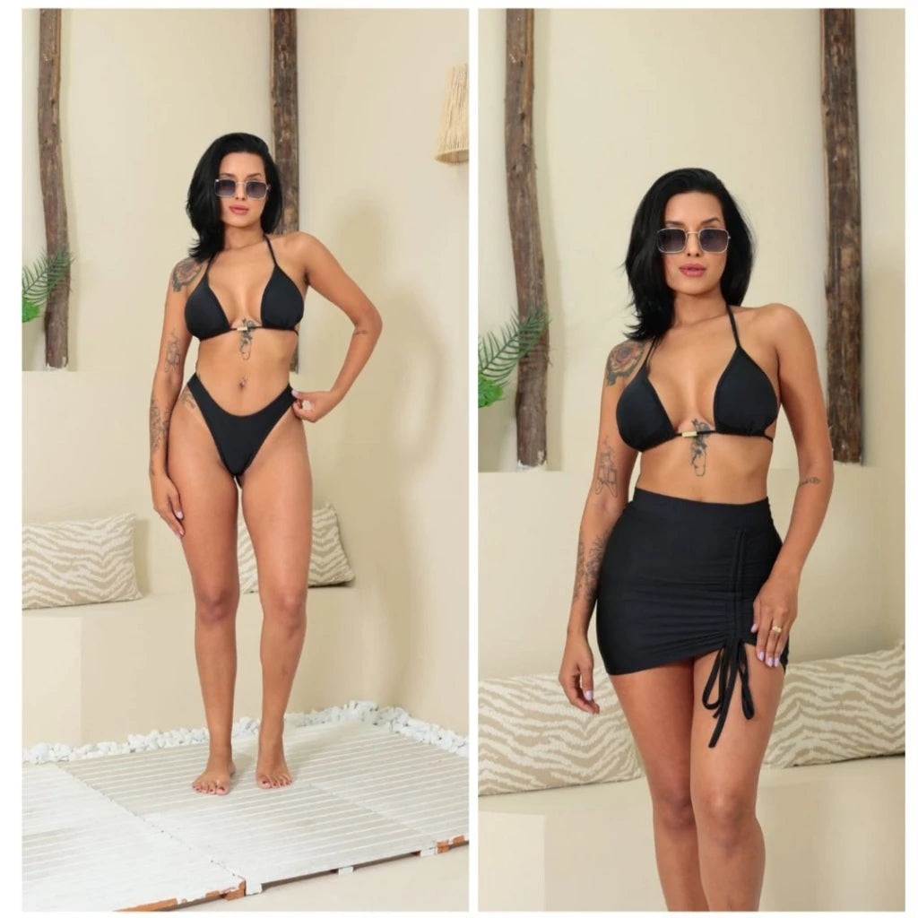 Biquini 3 Peças com Saia Aurora