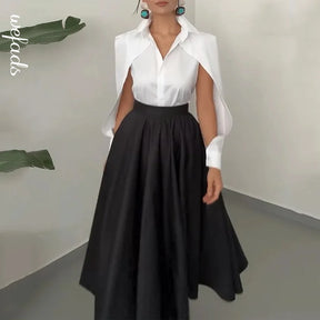 Conjunto Black & Blanc Élégance